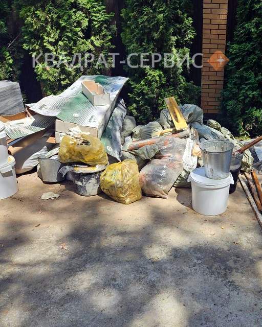 Бытовые отходы с дачного участка в Старой Купавне