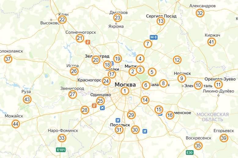 карта услуг карта услуг по вывозу мусора в москве и мо картинка