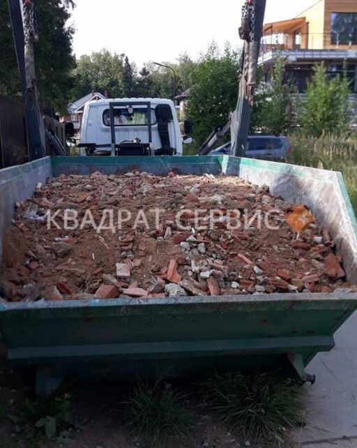 Вывоз строительного мусора в Щелково контейнером 8 м3 Вывоз строительного мусора в Щелково контейнером 8 м3 картинка