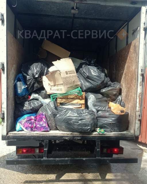 Сбор хлама в мешках Газелью 16 кубов картинка