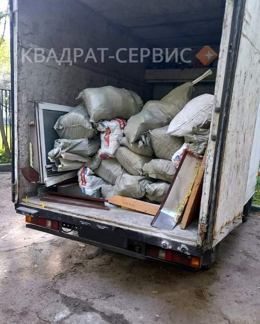 Вывоз строительного мусора на Газели в мешках с погрузкой