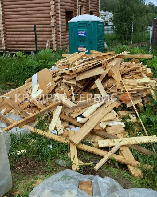 отходы строительства на участке подмосковье картинка